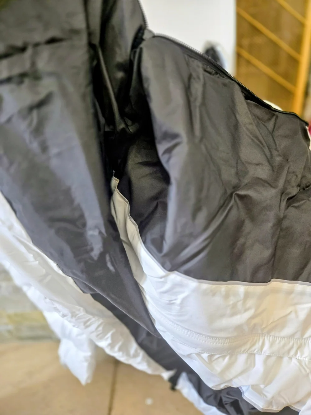 IKAZZ Winter Warm Packable Long Lightweight Hooded Puffer Coat - White (XL) NWT
